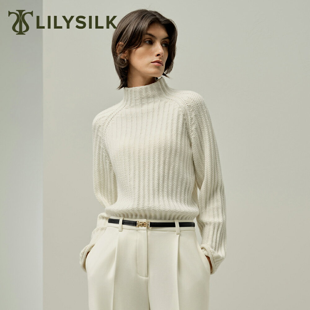 LILYSILKカシミヤニットセー...