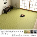 国産 い草 いぐさ イグサ 井草洗える ござ ラグ ラグマット カーペット おしゃれ バルカン 約286.5×286cm(本間4.5畳) 4.5帖 国産 日本製 ペット 赤ちゃん 春 夏 カジュアル 新生活 敬老の日