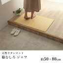 籐 籐むしろ マット 玄関マット 室内マット おしゃれ ジャワ 約50×80cm ひんやり 涼しい シンプル 春 夏 アジアン 新生活 敬老の日