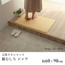籐 籐むしろ マット 玄関マット 室内マット おしゃれ ジャワ 約60×90cm ひんやり 涼しい シンプル 春 夏 アジアン 新生活 敬老の日