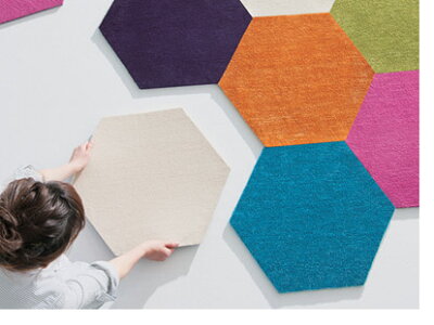 RUGRUG ROKKAKU タイルカーペット