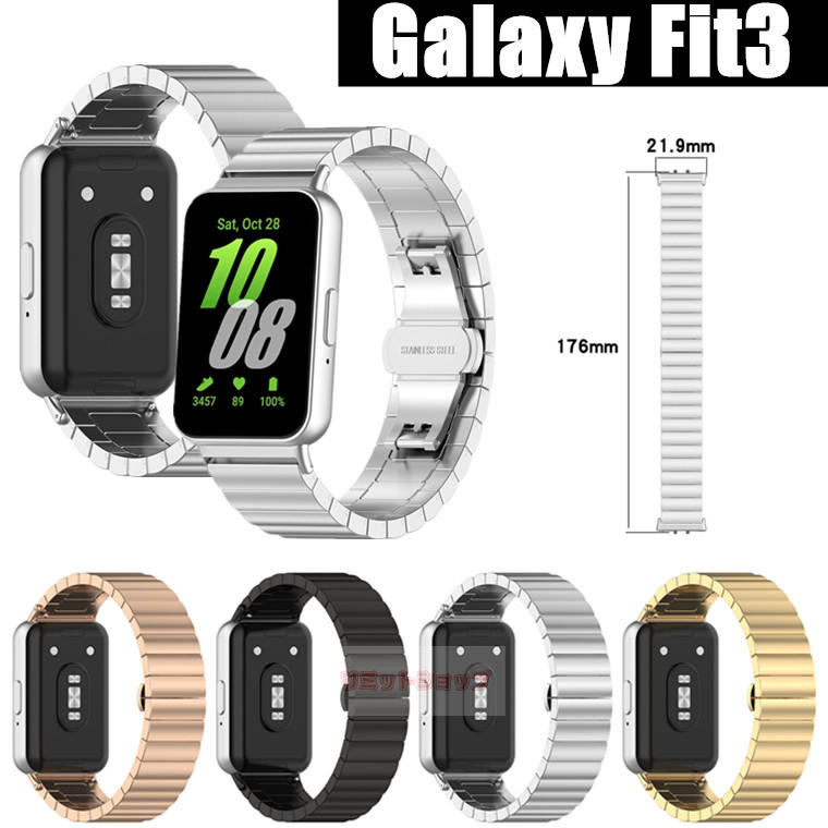Rakuten - Samsung Galaxy Fit3 SM-R390 交換ベルト Galaxy Fit3 交換 ベルト 金属製 ステンレス 交換ストラップ Galaxy Fit3 着替え 高品質 ギャラクシースマートフィット3 時計ベルド Galaxy Fit3 替えバンド galaxy fit3 スマートウォッチ galaxy fit3 腕時計 galaxy fit3 バンド