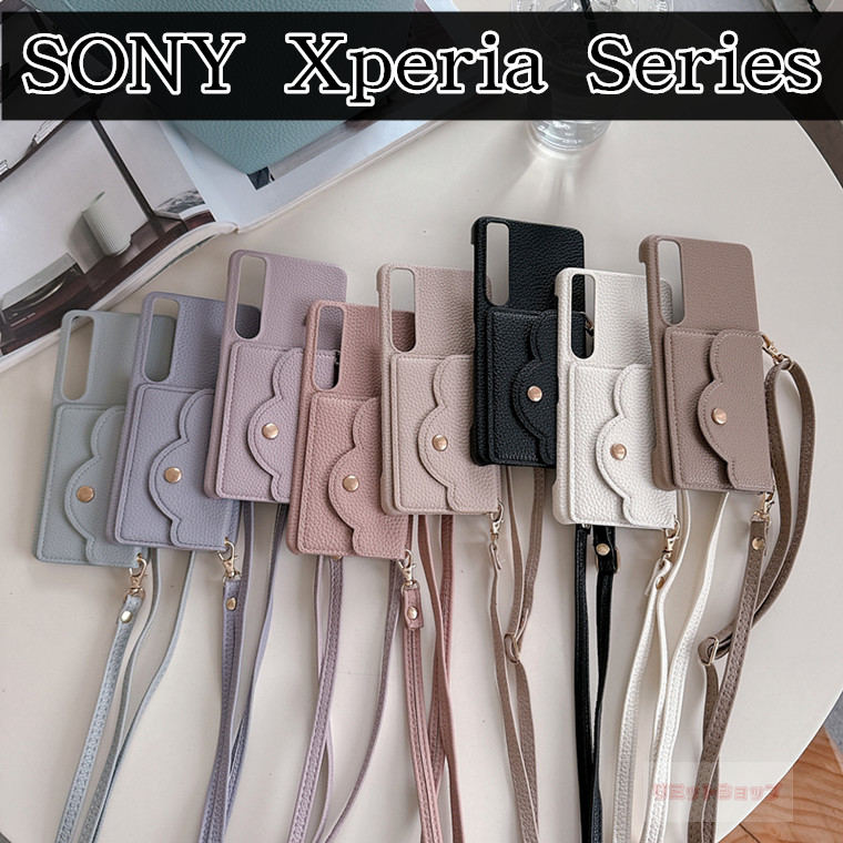 Rakuten - Xperia 10 VII ケース Xperia 1 VII ケース 背面 Xperia 5 V ケース ストラップ付 sony xperia 10 vii 背面カバー xperia 1 vii カード収納 かわいい 花びら形 耐衝撃 ソニー エクスペリア スマホケース xperia 5 1VII 10 vii v iv iii 高品質 斜め肩かけ 可愛い 背面型 上質