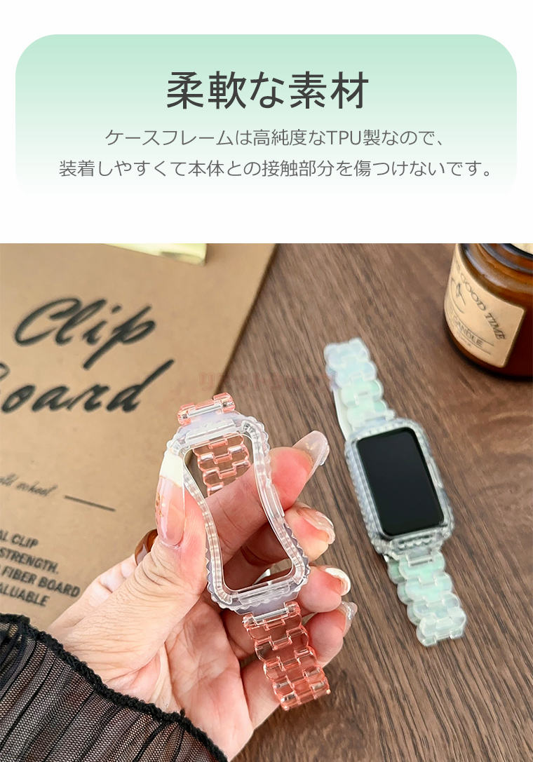 HUAWEI Band 8 バンド 保護ケース クリア HUAWEI Band 7 ケース 透明 交換バンド 保護カバー TPU 交換ベルト 柔らかい 交換バンド HUAWEI Band 8 着替え pc 高品質 ファーウェイ ウォッチ 一体式 時計ベルド 替えベルド スマートウォッチ 運動 腕時計 HUAWEI Band 8