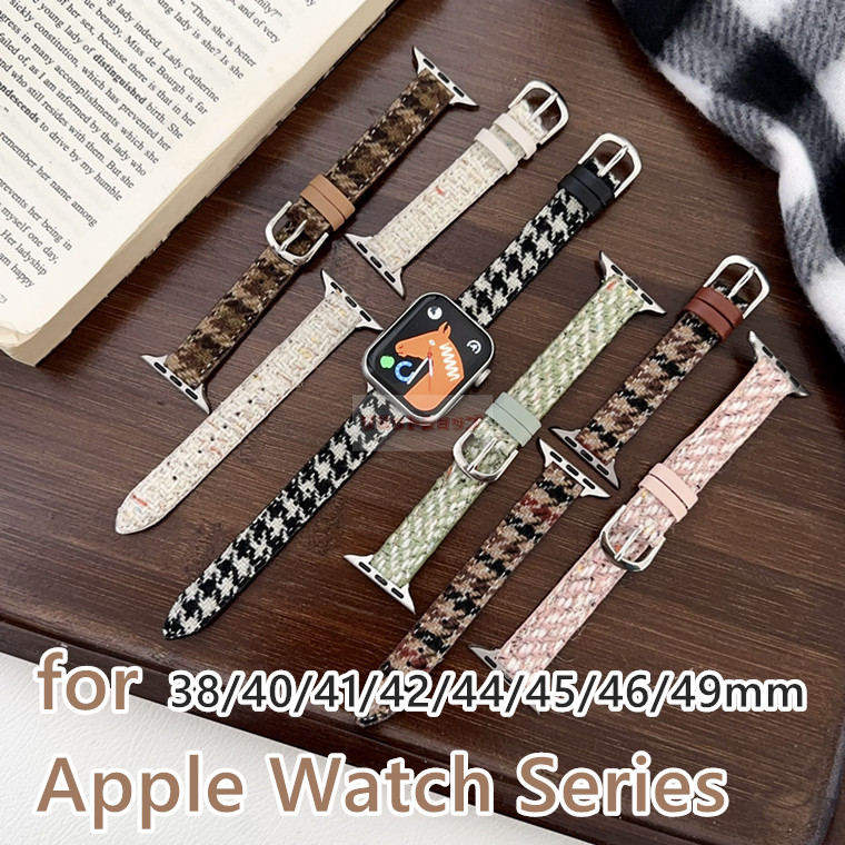 Apple Watch Series11 46mm 交換用バンド 毛糸 Apple Watch Ultra3 49mm ベルト 交換 替えベルト Apple..
