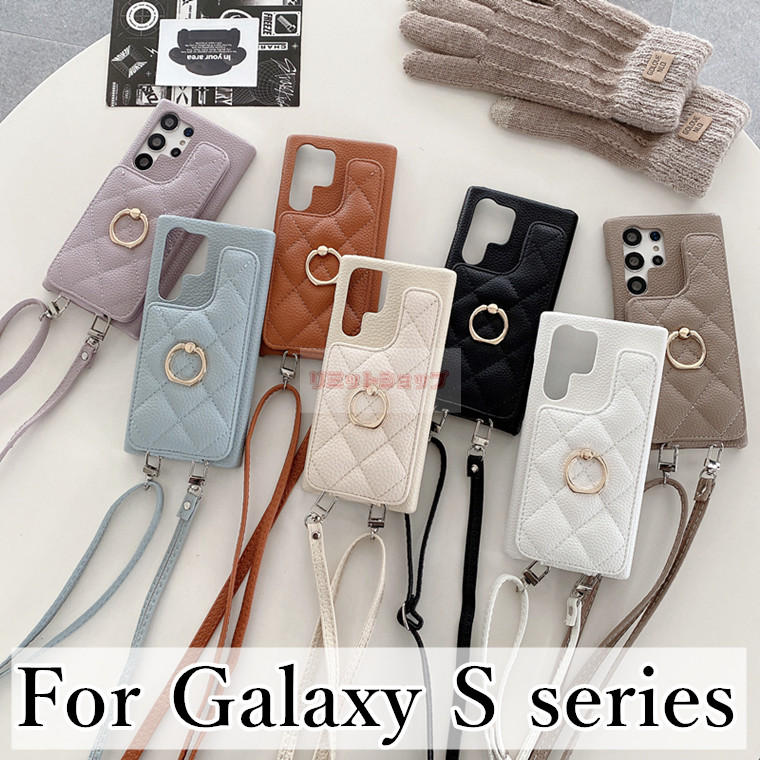 Rakuten - Galaxy S26 Ultra ケース 背面型 リングホルダー 斜め肩かけストラップ付 Galaxy S26 ケース galaxy s26 ultra カバー galaxy s26 ultra カード収納 かわいい 耐衝撃 ギャラクシー ケース s26 ultra スタンド galaxy s26 ultra 高品質 galaxy s24 韓国 女子 galaxy s25