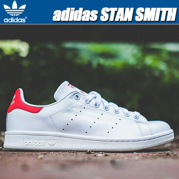 adidas STAN SMITH wht/red【メンズ レディース スニーカー アディダス スタンスミス シューズ レザー ホワイト レッド】