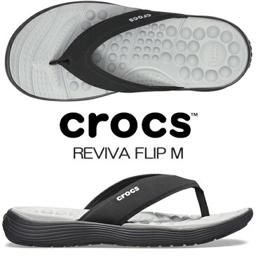 crocs REVIVA FLIP M BLACK/BLACK 205715-060 クロックス リバイバ フリップ レディース フリップ フロップ サンダル 鼻緒 ブラック