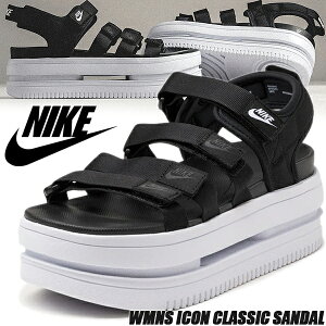 NIKE WMNS ICON CLASSIC SANDAL black/white-wht dh0223-001 ナイキ ウィメンズ アイコン クラシック サンダル レディース サンダル ブラック ホワイト 厚底