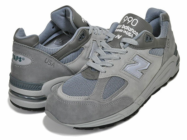 NEW BALANCE M990WT2 WTAPS MADE IN U.S.A. Width D ニューバランス × ダブルタップス M990 V2 グレー コラボレーション 西山徹