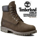 ティンバーランド Timberland 6INCH PREMIUM BOOTS W/L BROWN NUBACK 10001 ティンバーランド 6インチ ブーツ ダークチョコレート ウォータープルーフ ヌバック ブラウン メンズ TB010001 214