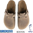 BIRKENSTOCK BOSTON BS (REGULAR FIT) TABACCO BROWN 0960811 ビルケンシュトック ボストン レギュラーフィット サンダル ミュール レザー タバコ ブラウン クロッグ