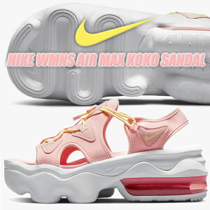 NIKE WMNS AIR MAX KOKO SANDAL atmosphere/citron tint-white dv0759-610 ナイキ ウィメンズ エアマックス ココ サンダル レディース スニーカー サンダル スポーツ 厚底 ピンク イエロー