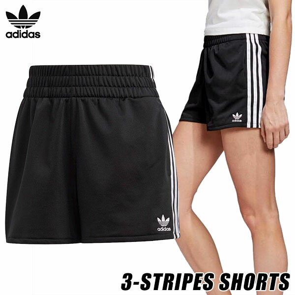 adidas ORIGINALS ADICOLOR 3-STRIPE SHORT BLACK/WHITE fm2610 GVU31 アディダス スリーストライプ ショーツ レディース ブラック ホワイト 3ストライプ オリジナルス アディカラー リサイクル素材