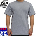 PRO5 SUPER HEAVY S/S TEE 6.7oz HEATHER GREY pro5-ss-htrgry プロファイブ 6.7オンス 半袖 Tシャツ ヘザーグレー Tシャツ スーパーヘビー 6.7oz リブネック TEE COOTON100% PRO 5 APPAREL