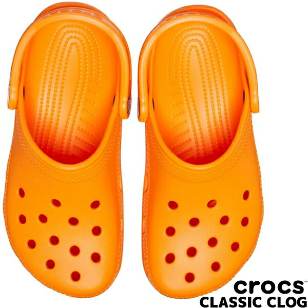 crocs CLASSIC ORANGE ZING 10001-83a クロックス クラシック クロッグ オレンジジンク ミュール ユニセックス サンダル
