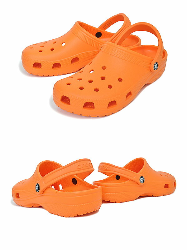 crocs CLASSIC ORANGE ZING 10001-83a クロックス クラシック クロッグ オレンジジンク ミュール ユニセックス サンダル