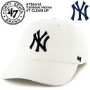 47Brand Yankees Home 47 CLEAN UP WHITE b-rgw17gws-whn フォーティーセブン ヤンキース クリーンナップ キャ...