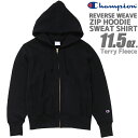 Champion REVERSE WEAVE ZIP HOODIE SWEAT SHIRT 11.5oz. BLACK c3-w103-090 チャンピオン リバースウィーブ(R) ジップフーデッド スウェット パーカー フルジップ ブラック 青単色タグ 11.5オンス