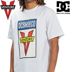 DC SHOES × VENTURE AWAKECO HSS WHITE TEE dst224095-wbb0 ADYZT05122 ディーシーシューズ × ベンチャー Tシャツ VENTURE TRACKS コラボ ホワイト T-Shirt