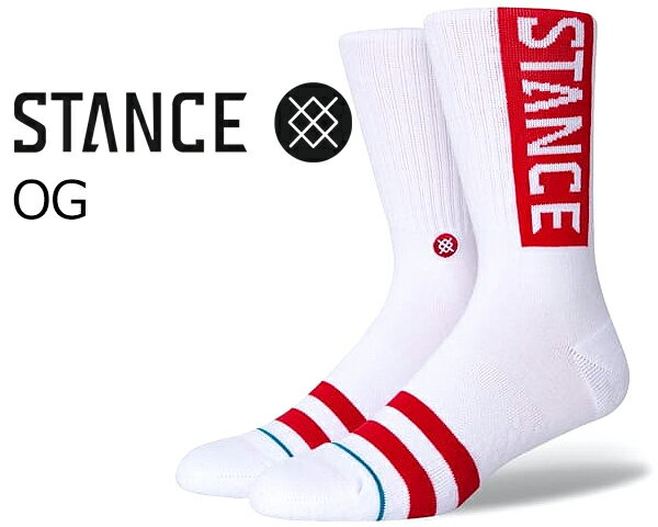 STANCE OG WHITE/RED m556d17ogg-whr X^X \bNX I[W[ C zCg bh N[\bNX