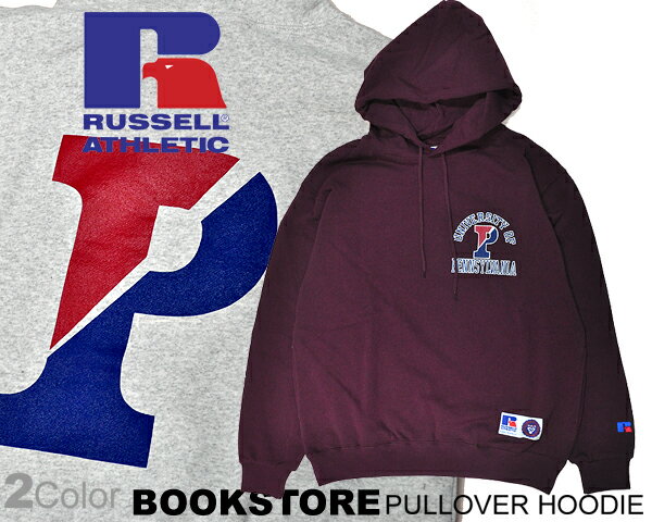 RUSSELL ATHLETIC BOOKSTORE PULLOVER HOODIE The University Of Pennsylvania rc-23003-pn ラッセル アスレチック ブックストア プルオーバー フーディパーカー ペンシルバニア大学 カレッジ フード