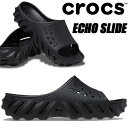 crocs ECHO SLIDE BLACK 208170-001 NbNX GR[ XCh ubN mCA[ T_ NXCg y