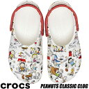 crocs PEANUTS CLASSIC CLOG WHITE/MULTI 208629-94s NbNX s[ibc NVbN NbO T_ Xk[s[ ~[ Wrbc