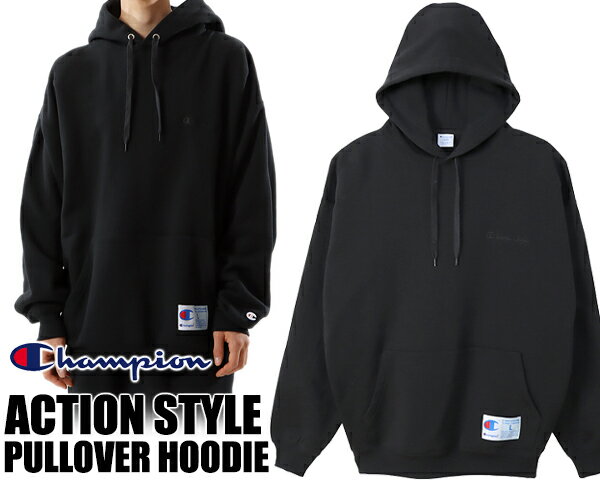 Champion ACTION STYLE PULLOVER HOODIE 23SS BLACK c3-v107-090 ԥ 󥹥 ץ륪С աǥ ֥å ѡ