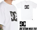 DC SHOES DC STAR HSS TEE WHITE dst231074-wbb0 ディーシーシューズ Tシャツ ホワイト ショートスリーブ 半袖 T-SHIRT