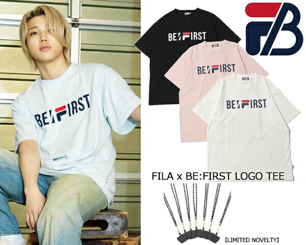 FILA x BE:FIRST LOGO TEE fb0781 3COLOR フィラ × ビーファースト ロゴプリント Tシャツ 半袖 SOTA SHUNTO MANATO RYUHEI JUNON RYOKI LEO BMSG