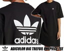 adidas ADICOLOR BIG TREFOIL TEE DRESS BLACK ONEPIECE ib7318 BWC75 アディダス アディカラー クラシックス ビッグ トレフォイル Tシャツワンピース ブラック ドレス レディース