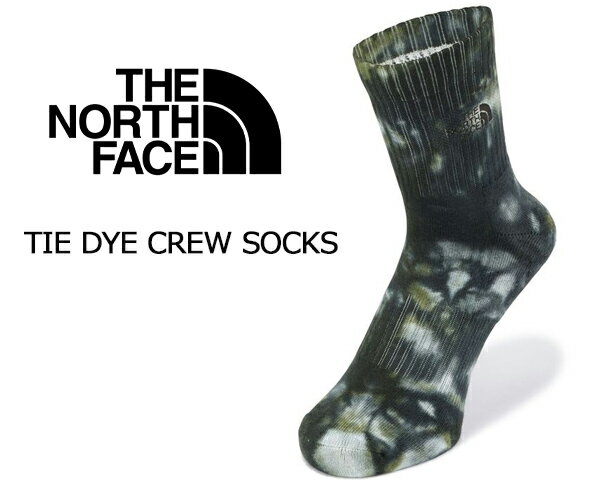 THE NORTH FACE TIE DYE CREW BLACK/NEW TAUPE GREEN nn82312-kn Ρե ...