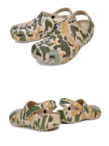 crocs CLASSIC PRINTED CAMO CLOG CHAI/TAN 206454-2y6 クロックス クラシック プリンテッド カモ クロッグ サンダル 迷彩 カモフラ