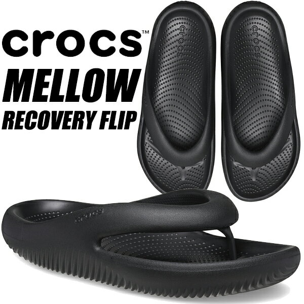 crocs MELLOW RECOVERY FLIP BLA