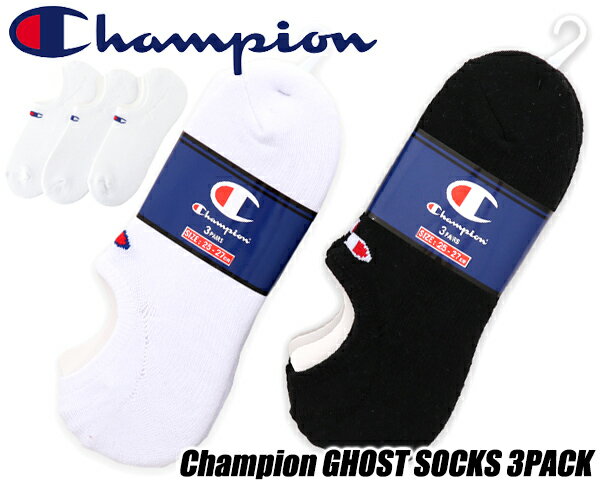 Champion GHOST SOCKS 3P cmscp501 `sI S[Xg\bNX 3g C WHITE BLACK 3pbN zCg ubN