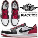 NIKE AIR JORDAN 1 RETRO LOW OG BLACK TOE white/black-varsity red cz0790-106 ナイキ エアジョーダン 1 レトロ ロー OG スニーカー AJ1 つま黒 ブラックトゥ