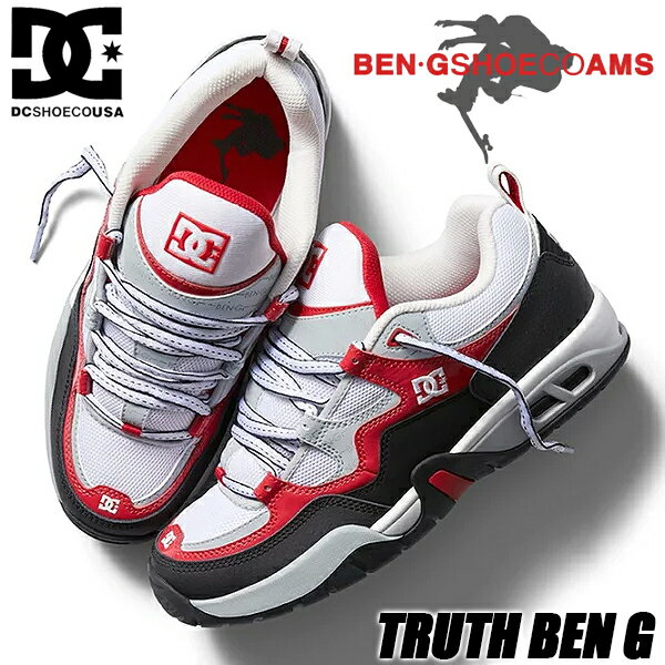 DC SHOES TRUTH BEN G BLACK/WHITE/RED dm234104-xkwr ディーシーシューズ × トゥルース ベン・ジー スニーカー スケート コラボレーション アムステルダム アヤックス ADYS100797