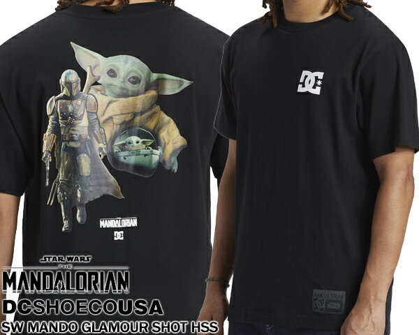 DC SHOES STAR WARS MANDO GLAMOUR SHOT T-SHIIRT BLACK dst232037-kvj0 ディーシーシューズ スターウォーズ マンダロリアンTシャツ THE MANDALORIAN ブラック TEE