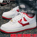 NIKE AIR FORCE 1 07 sail/sail-university red fn7439-133 iCL GAtH[X 1 07 Xj[J[ AF1 ZC jo[VeB bh