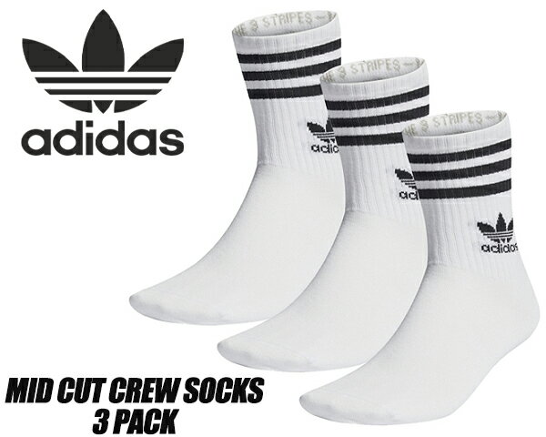 adidas MID CUT CREW SOCKS 3 PACK WHITE ij0733 EEF54 AfB_X IWiX ~bhJbg N[\bNX 3g zCg 3pbN C