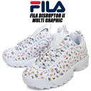 FILA DISRUPTOR II MULTI GRAPHIC WHITE/MULTI GRAPHIC ufw23030-199 tB fBXv^[ 2 }` OtBbN fB[X Xj[J[  zCg }`