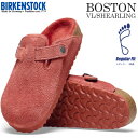 BIRKENSTOCK BOSTON VL/SHEARLING(REGULAR FIT) SIENNA RED 1025685 rPVgbN {Xg VAO M[tBbg T_ ~[ XG[hU[ VGibh NbO