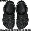 crocs CLASSIC GEOMETRIC CLOG BLACK 209563-001 NOIR クロックス クラシック ジオ...