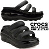 crocs MEGA CRUSH TRIPLE STRAP BLACK 209842-001 クロックス クラシック メガクラ...