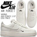 NIKE WMNS AIR FORCE 1 07 ESS TRK3 sail/sail-black hf1058-133 iCL EBY GAtH[X 1 07 GbZV fB[X Xj[J[ ZC