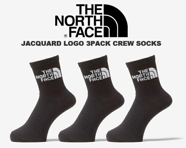 THE NORTH FACE JACQUARD LOGO 3PACK CREW TNF BLACK-TNF WHITE nn82411-kw 1968年にアメリカで誕生したアウトドアブランド「THE NORTH FACE（ノースフェイス)」...