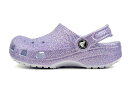 crocs CLASSIC GLITTER CLOG KIDS FROSTED GLITTER 206993-4pc クロックス クラシック クロッグ グリッター キッズ フロステッドグリッター 子供靴 サンダル