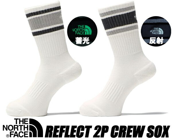 THE NORTH FACE REFLECT 2P CREW SOX WHITE nn82414-w m[XtFCX tNg N[ \bNX 2pbN ~  zCg C