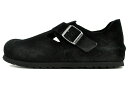 BIRKENSTOCK LONDON BS(REGULAR FIT) BLACK 1028103 ビルケンシュトック ロンドン BS レギュラー ブラック スエード レギュラーフィット メンズ ローシューズ